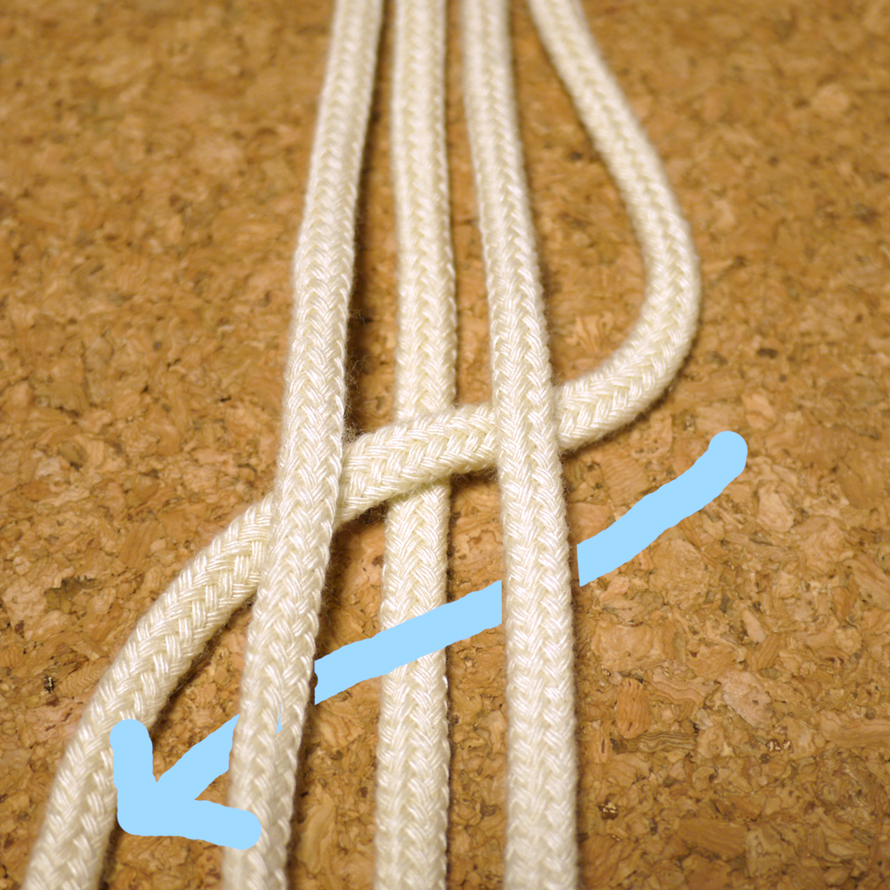 平四つ編み: 簡単！ミサンガの作り方